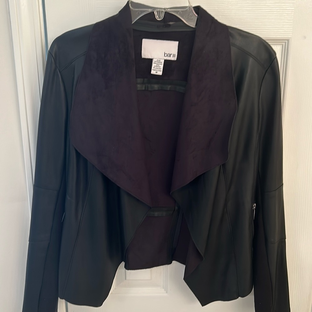 Black Faux Leather Jacket